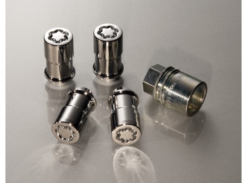 Ulab リング 3点セット Ford Wheel Locks - Chrome-Plated For Exposed Lugs, 6L3Z-1A043-AA