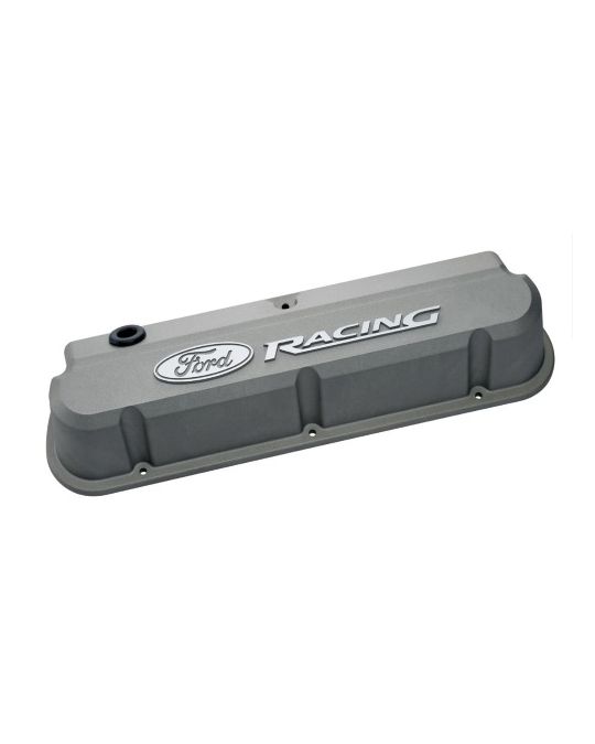 Ford Racing Valve Cover - Slant Edge - Gray Crinkle