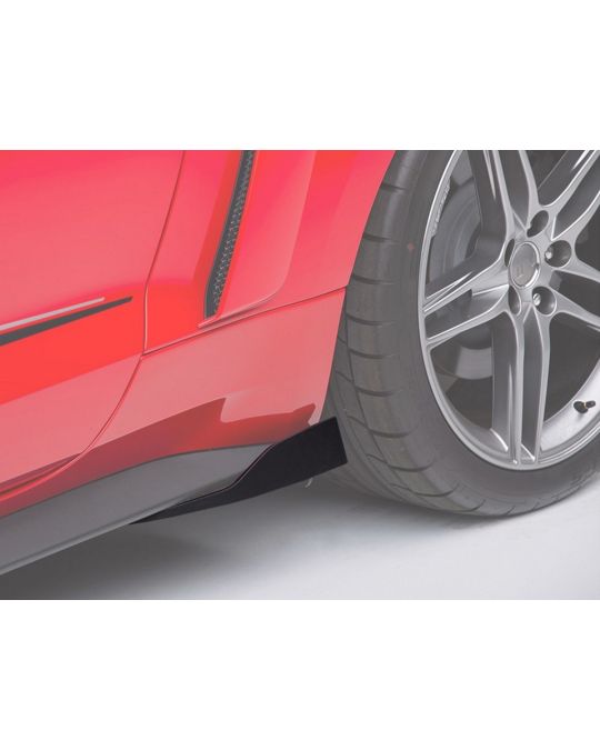 Roush Performance Mustang Rocker Winglets - Black Raw