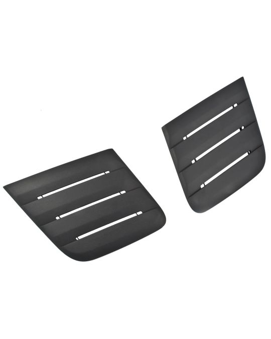 Roush Performance Hood Heat Extractors Raw Black Kit Of Two
