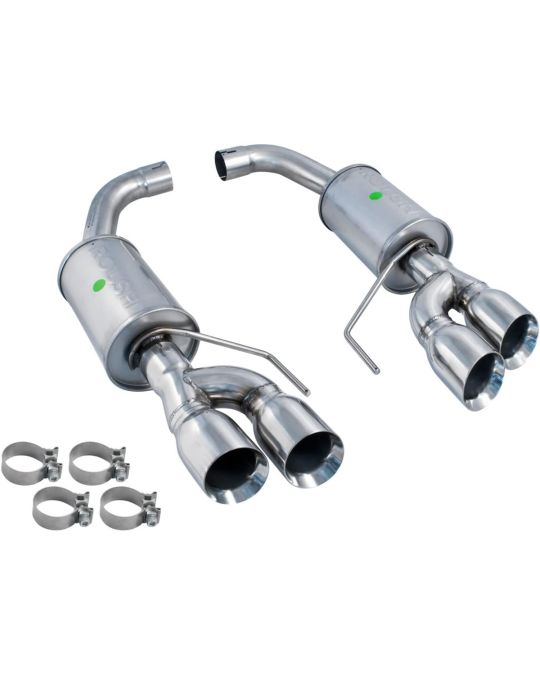 Roush Performance Axle Back Exhaust Kit For 5.0L V8 Engine With Quad Chrome Exhaust Tips