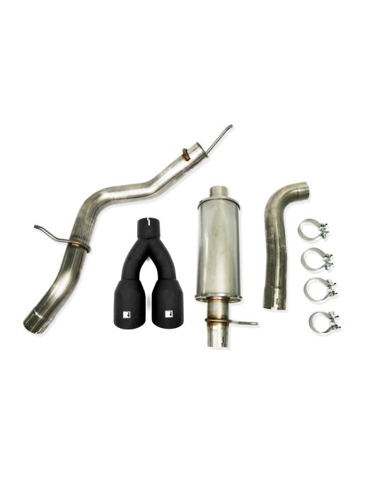 Roush Performance 2.3L Cat-Back Exhaust System With Black Dual Exhaust Tips