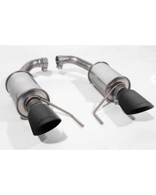 Roush Performance Axle Back Exhaust Kit For GT & EcoBoost Engine With Dual Matte Black Exhaust Tips