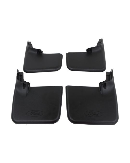 Ford Splash Guards - Molded For 4X2 & 4X4 Without Factory Wheel Lip Moldings - Styleside - Black - 4-Pc