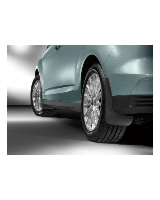 Ford Splash Guards - Molded, Black Rear Pair