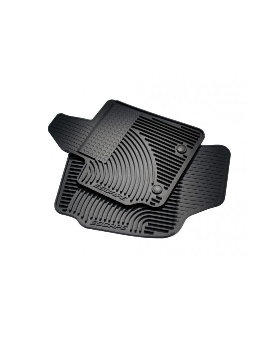 Ford All-Weather Vinyl Floor Mats - Black, Dual Retention Drivers Side