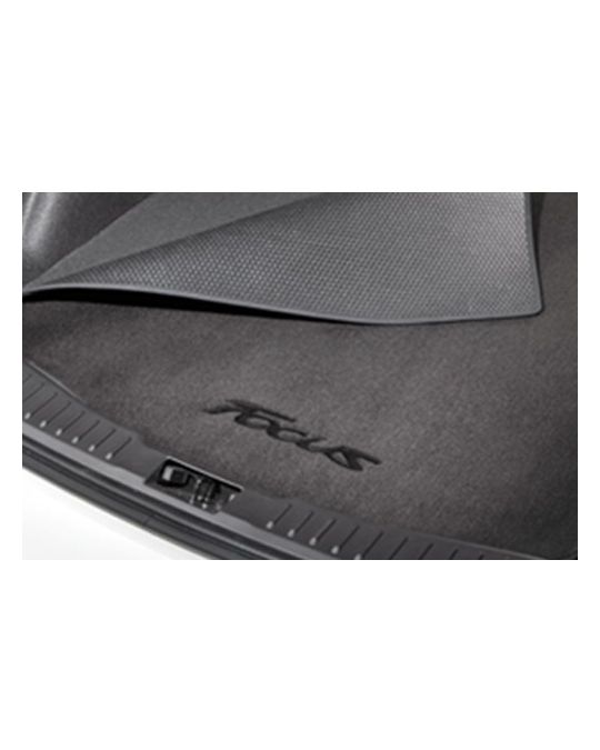 Ford Carpeted Cargo Mat - Black 4-Door Without Subwoofer