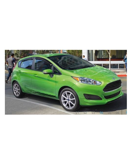 Ford Graphics Kit - Side Stripes, Checkered Flag, Ebony