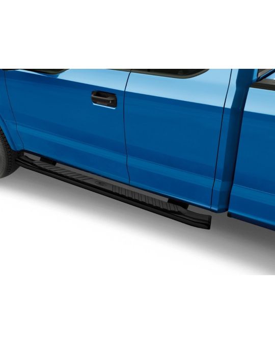 Ford Step Bars - 5" Black Aluminum - Super Cab