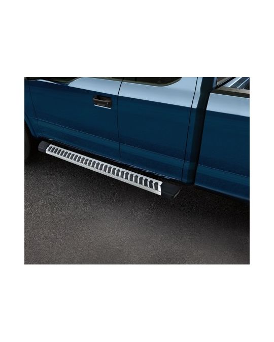 Ford Step Bars - 6" Chromed Aluminum - Super Crew Angular