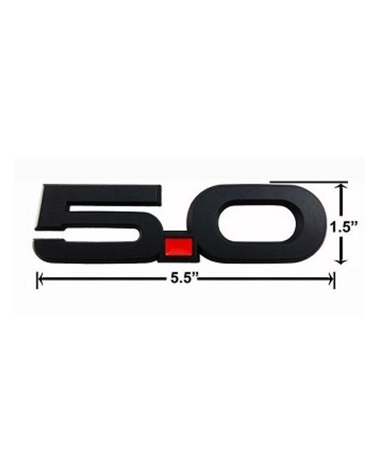 Ford Emblem 5.0 Black - Driver's Side