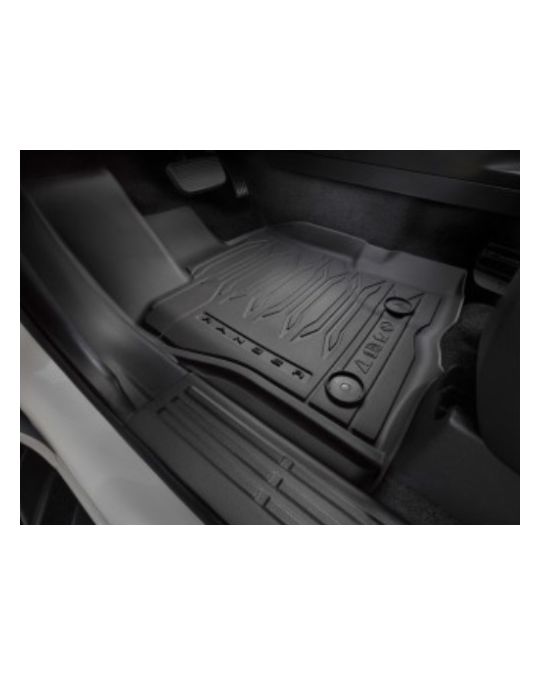 Ford Floor Liner - Black, 4-Piece Set, For Crew Cab