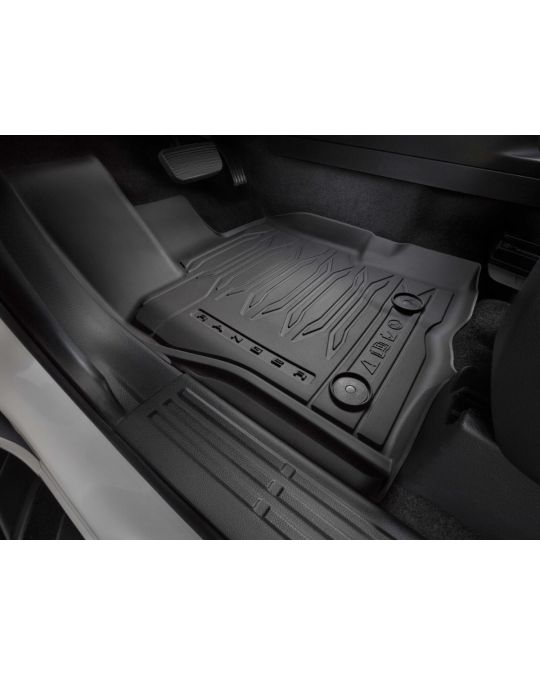 Ford Floor Liners - Black - 4-Piece Set - Super Cab