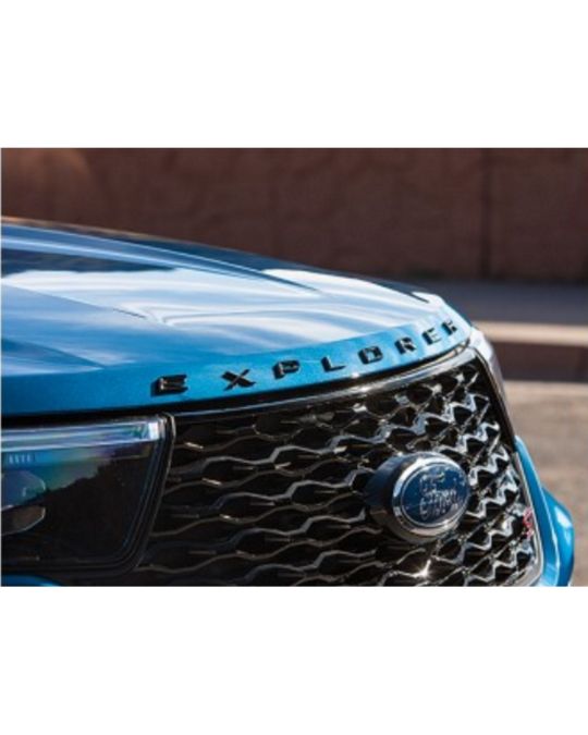 Ford Black Lettering Explorer Hood Badge