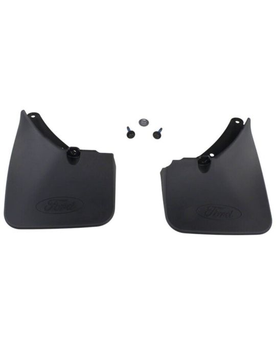 Ford Splash Guards Rear Molded Kit Of Two Black With Ford Logo
