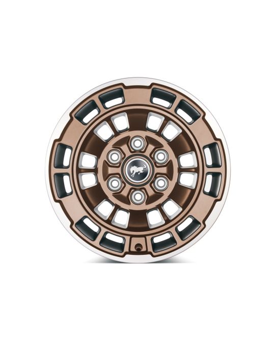 Ford Performance 17x8.5 Inch Wheel Sinister Bronze With Machined Face Includes Center Cap