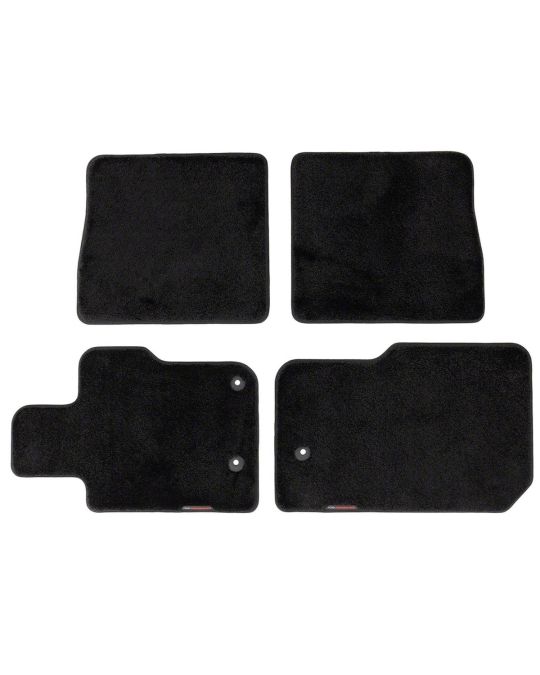 Ford Performance Premium Carpeted Floor Mats Black With Logo For Four Door Front And Rear Rows