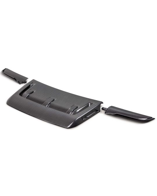 Ford Performance Carbon Fiber Hood Scoop Vent And Hood Trim In Gloss Finish