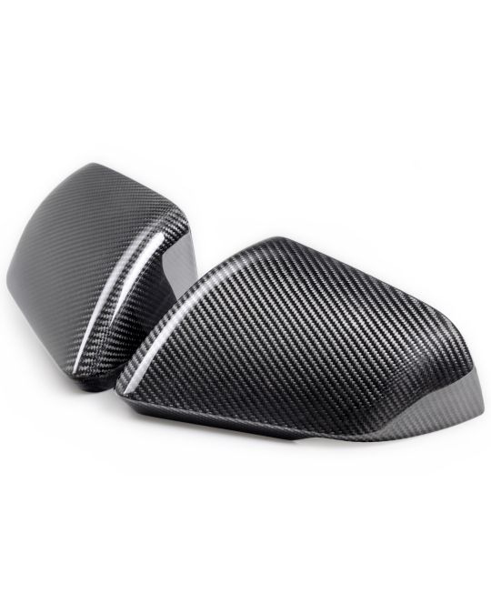 Ford Performance Gloss Carbon Fiber Mirror Skull Caps With Turn Signals