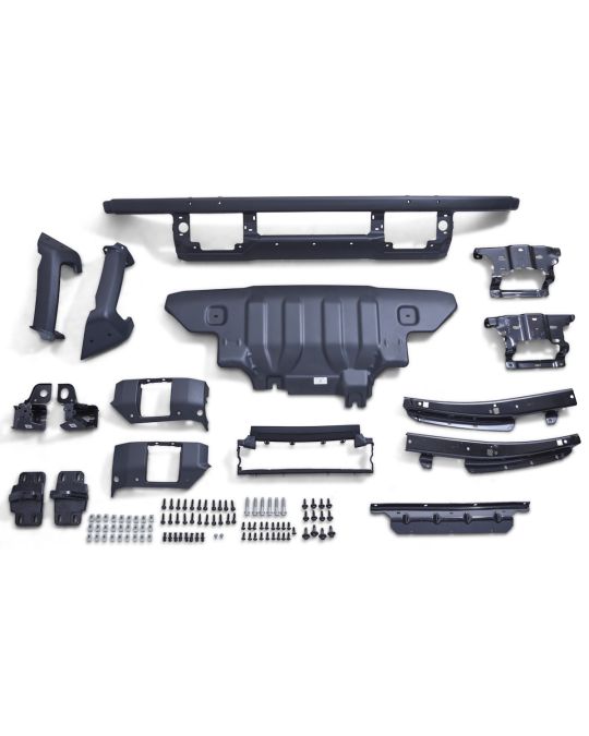 Ford Performance Off Road Heavy Duty Modular Front Bumper Package With Skid Plates And Tow Hooks For Park Sense