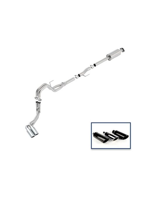 Ford Performance Exhaust System - 2.7L Extreme - Side Exit - Chrome