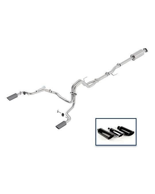 Ford Performance Exhaust System - 3.5L Extreme - Rear Exit - Carbon Fiber