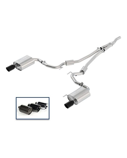 Ford Performance Exhaust System - 2.3L EcoBoost - Sport - Black Chrome