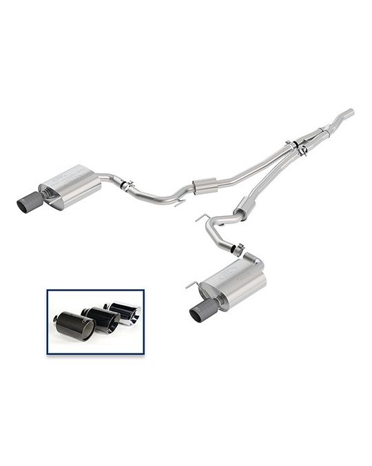 Ford Performance Exhaust System - 2.3L EcoBoost - Sport - Carbon Fiber
