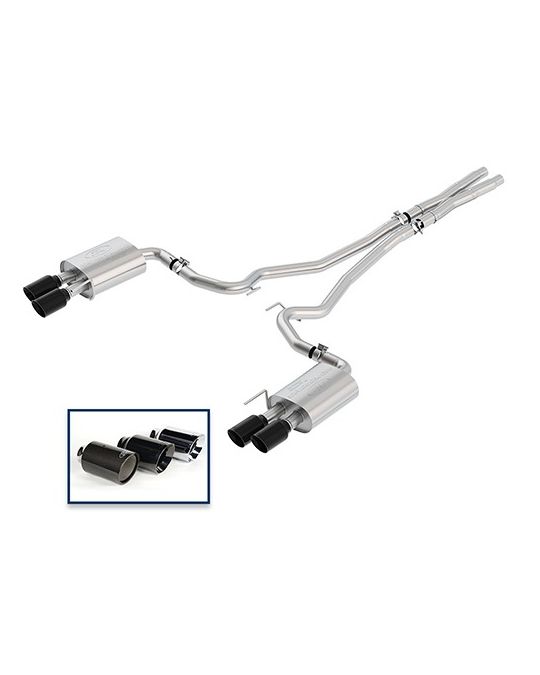 Ford Performance Exhaust System - 5.0L GT - Extreme - Black Chrome