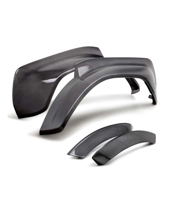 Ford Performance Carbon Fiber Rear Fender Flare Kit With Gloss Finish For Raptor