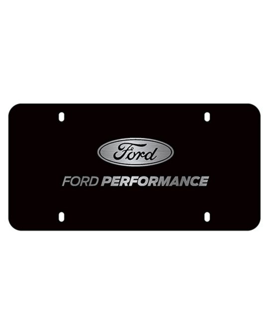 Ford Performance Stainless Steel Black Marque License Plate