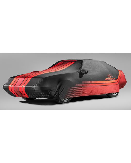 Ford Performance Fox Body Indoor Car Cover Black And Red Stripes With Ford Motorsport Logo