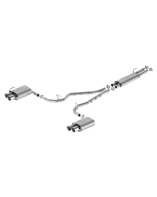 Ford Performance ST Sport Borla Exhaust Dual Rear Exit With Chrome Plated 4-Inch Exhaust Tips