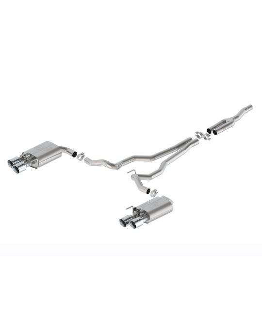 Ford Performance Borla 2.3L Sport Active Cat-Back Exhaust System With Chrome Plated Stainless Steel Exhaust Tips