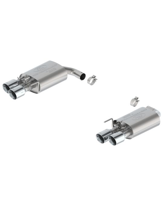 Ford Performance Borla 2.3L Extreme Active Axle-Back Exhaust System With Chrome Plated Stainless Steel Exhaust Tips