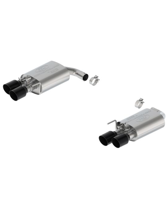 Ford Performance Borla 2.3L Sport Active Axle-Back Exhaust System With Black Chrome Plated Stainless Steel Exhaust Tips