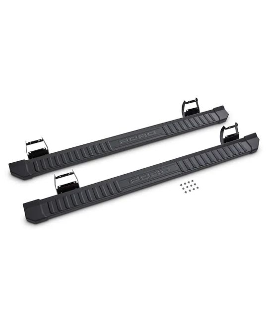 Ford Tubular Base Painted Accent Color Step Bars For SuperCrew Cab