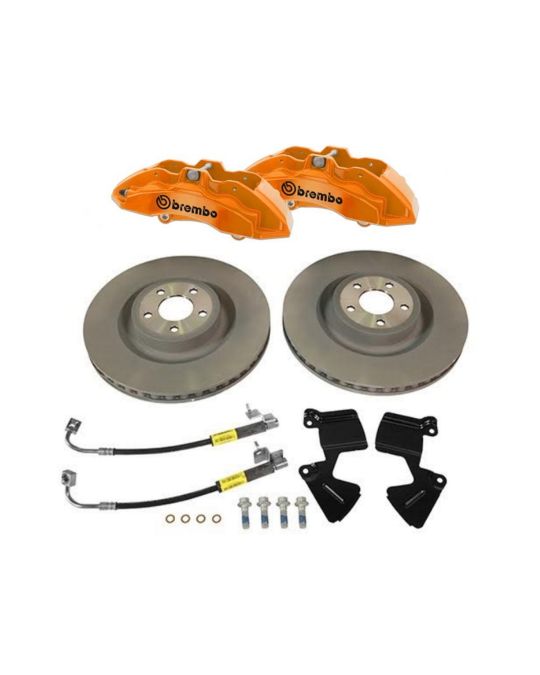 Ford Performance 6 Piston Front Brake Kit Orange Mach 1