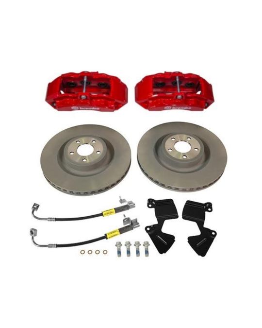 Ford Performance 6 Piston Front Brake Kit Gloss Red Calipers