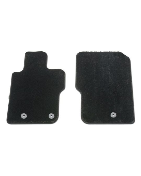 Ford Premium Carpet Floor Mats Two Piece Set Black For Front Row