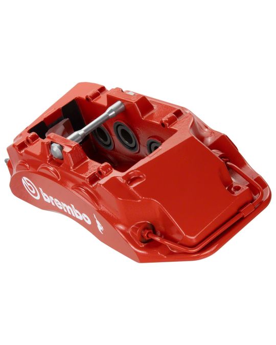 Ford Red Brake Caliper Front 6 Piston Driver Side With White Brembo Logo