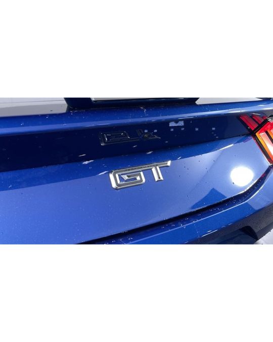 Ford Chrome & Black GT Rear Deck Lid Emblem With Performance Script From Premium Models