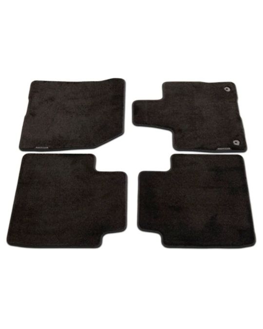 Ford Carpeted Floor Mats Four Piece Set Premium 60 Ounce Black With Nautilus Logo