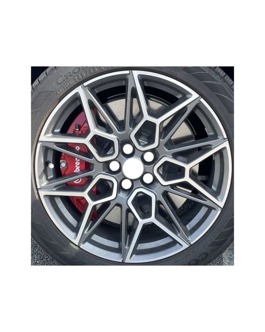 Ford 20 x 8 Inch Machined Faced Aluminum Wheel With Carbonized Gray Painted Pockets