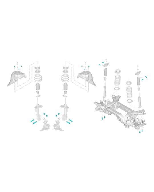 Ford Strut and Shock Hardware Kit
