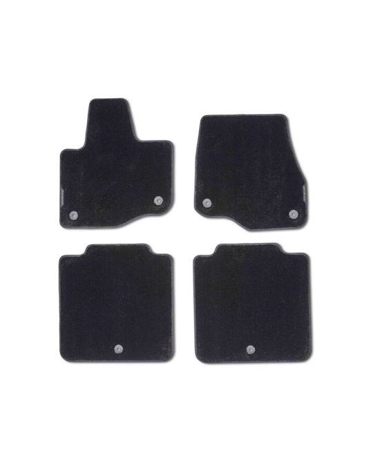 Ford Carpeted Floor Mats For First And Second Rows Kit Of Four 60 Ounce Black With Navigator Logo