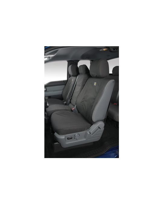 Ford Seat Covers Rear 60/40 Crew Cab With Armrest - Carhartt Gravel