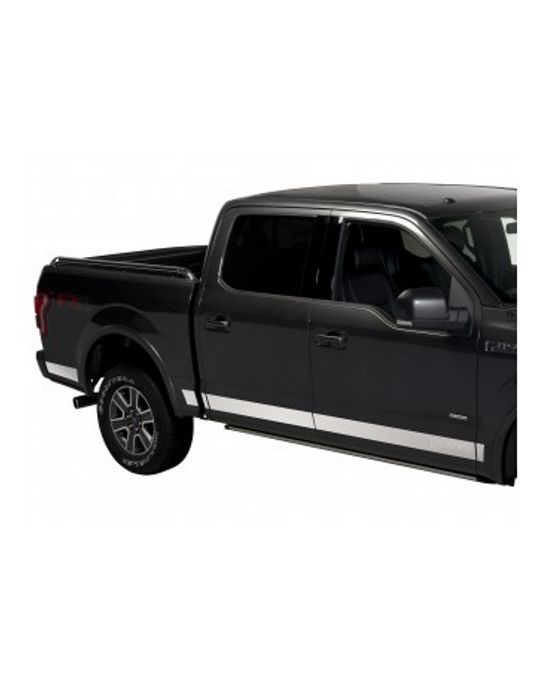 Ford Bodyside Molding Trim Kit - SuperCab - 8' Bed - Stainless Steel