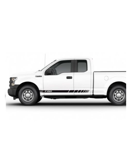 Ford Graphics Kit - Matte Black Speed Stripe Kit