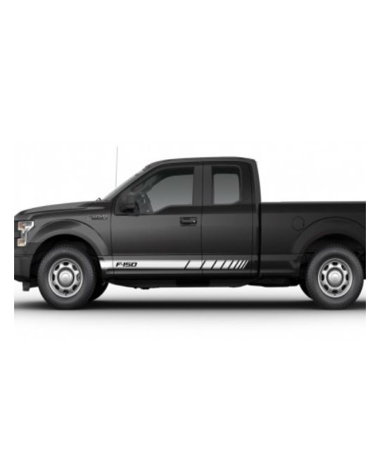 Ford Graphics Kit - Gloss White Speed Stripe Kit